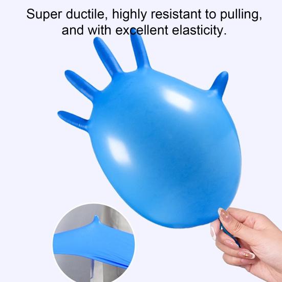 50Pcs Disposable Nitrile Gloves Powder Free Latex Work Gloves Stretchable Puncture Resistant Protective Safety