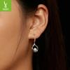 Simple Classic Water Drop Moissanite Earrings Necklace Set, Light Luxury And Elegant Style S925 Sterling Silver Earrings.