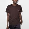 Maison Kitsune FW21 Logo Fox Head Embroidered Crew Neck T-Shirt Men T-Shirts Brown HM00106KJ0008-P290