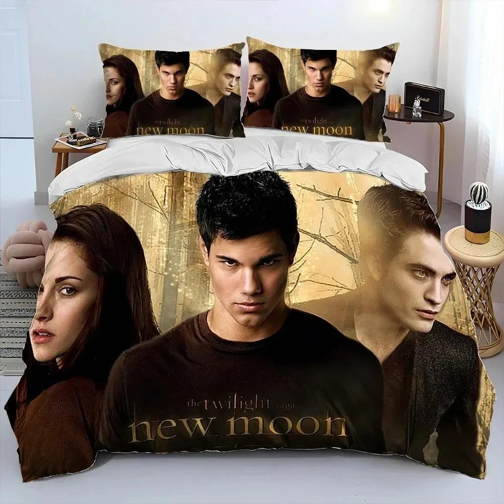 3D The Twilight Saga HD Printed Comforter Bedding Set,Duvet Cover Bed Set Quilt Cover Pillowcase,king Queen Size Bedding Set Boy