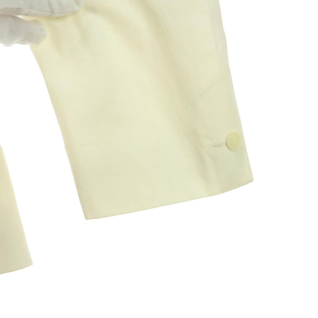 Unused ZARA Cotton Long Sleeve Thin Tailored Jacket 48 White Women Used