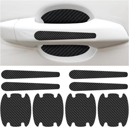 8Pcs Car Door Handle Bowl Anti Scratch Sticker Protector Cover Auto Accessories