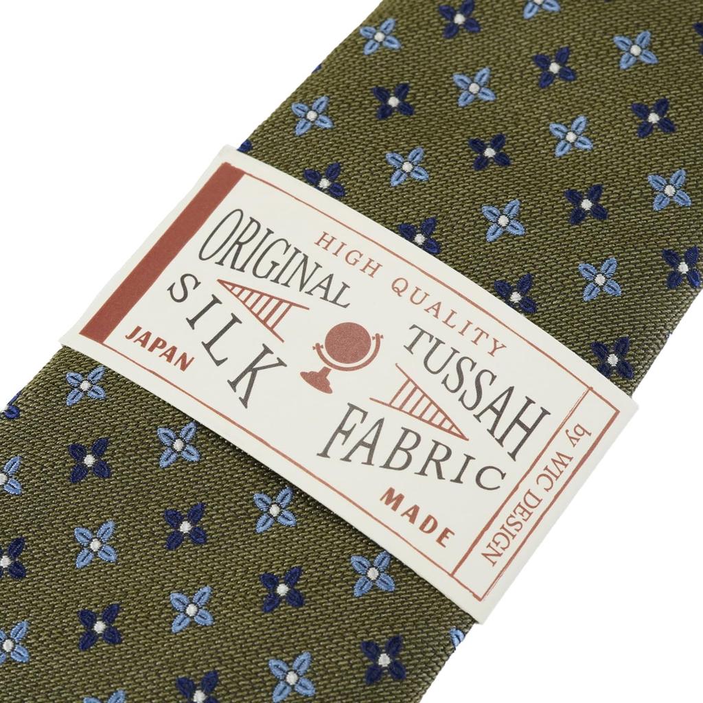 [WIC DESIGN  TUSSAH SILK (Tussah Silk) Small Pattern Tie]