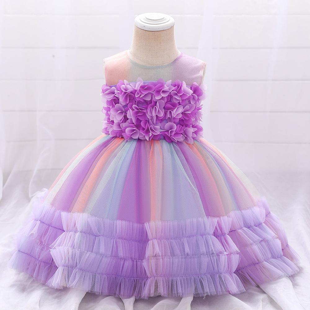 European and American Baby Girl Princess Birthday Wedding Dress