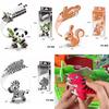 Colorful Cartoon Dinosaur 3d Puzzle Toy For Kids Creative Diy Paper Model Fun