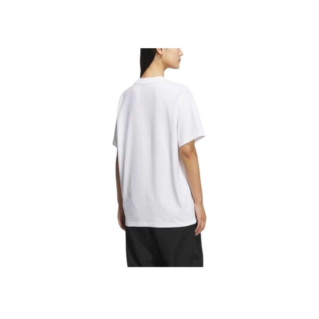 Adidas Originals Shmoohaus Soft Fashion Versatile Comfortable Solid Color Short Sleeve T-Shirt Unisex Tops White KD4289