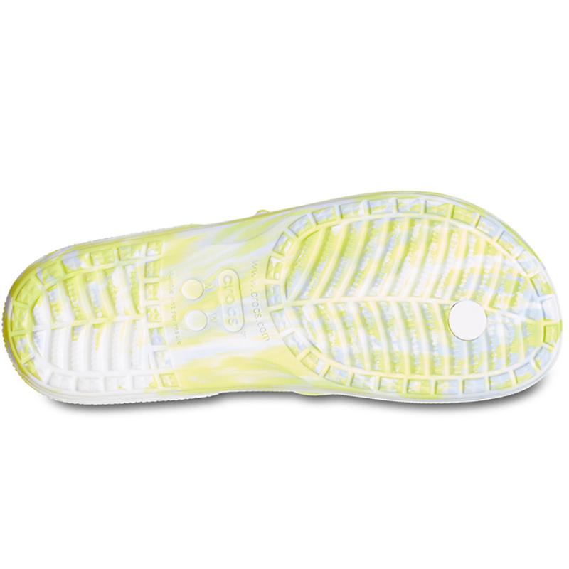 Crocs Classic Marbled Flip Flops Women's Digital Grey