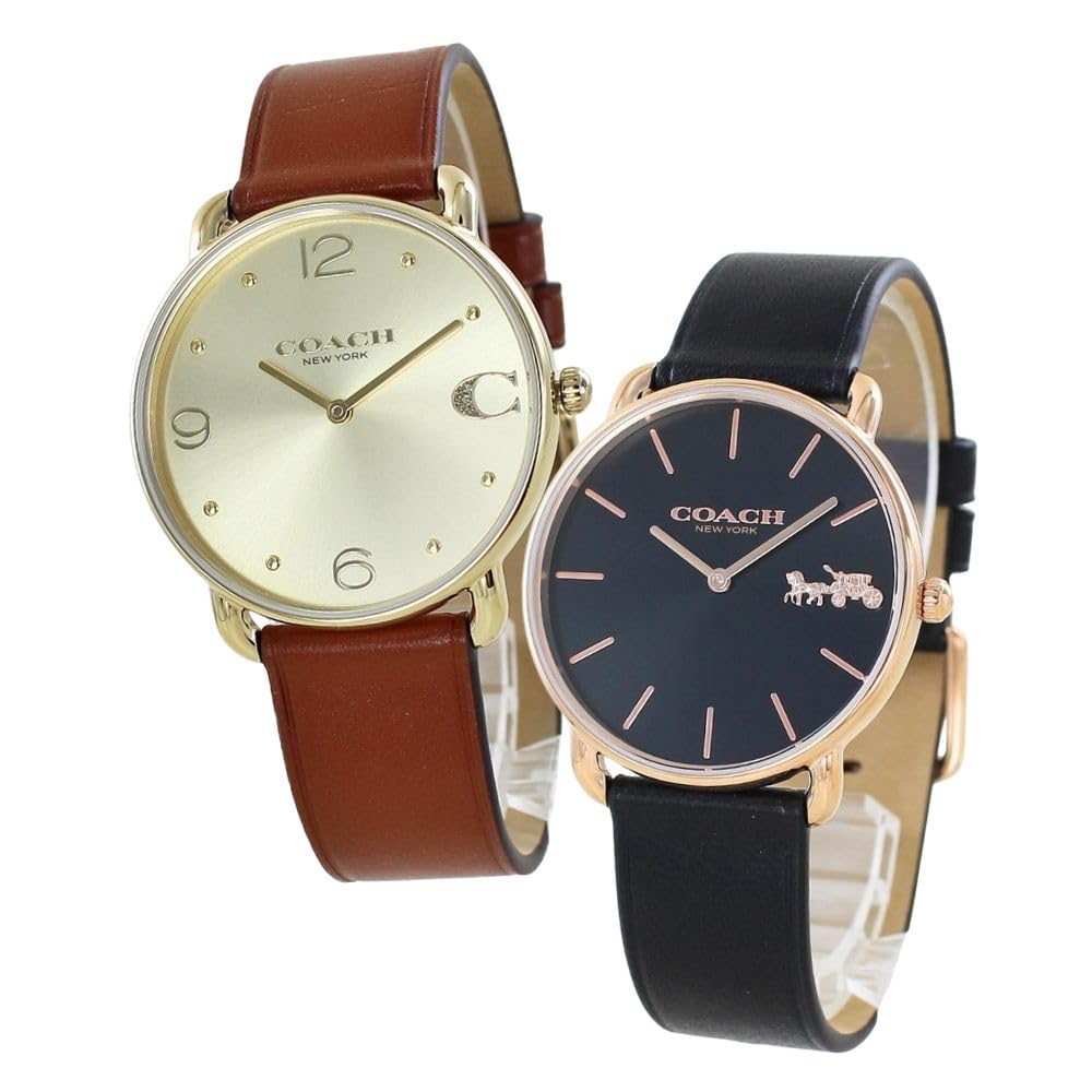 

Пара годинників Коробка для зберігання годинників Elliott Same Size Pair Watch Unisex Slim Thin Leather Strap Brown Black 1450420114504381 ​​[Coach] Mens Women [Item]