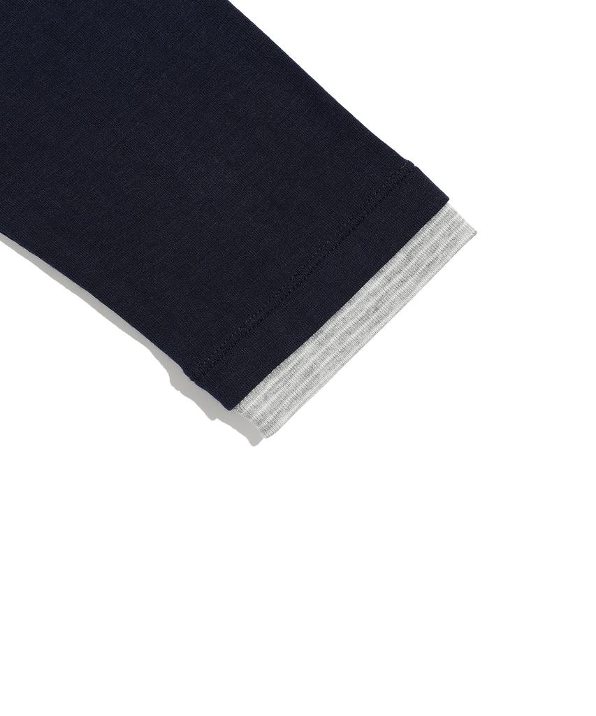 NICEGHOSTCLUB Layered Color Ls Tee_Navy(Ng2Gfft556A)