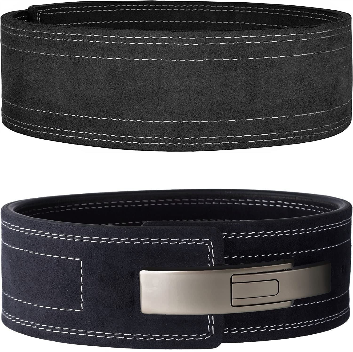 

Zawick Рычажный Силовой Кожаный Тренировочный Пояс для Силовых Тренировок и Подъема Тяжестей с Серебряным Ремнем, (Черная пряжка, маленькая)