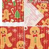 Set Of 2 Flat Printing Curtains Without Rod Gingerbread Trees Men Holiday Ramadan Printed Prints Light Curtain Polyester