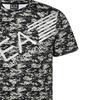 Emporio Armani EA7 Camouflage Print Letter Grafik Rundhals Kurzarm T-Shirt Herren Oberteile Grau-Grün 6HPT35-PJ7CZ-2806