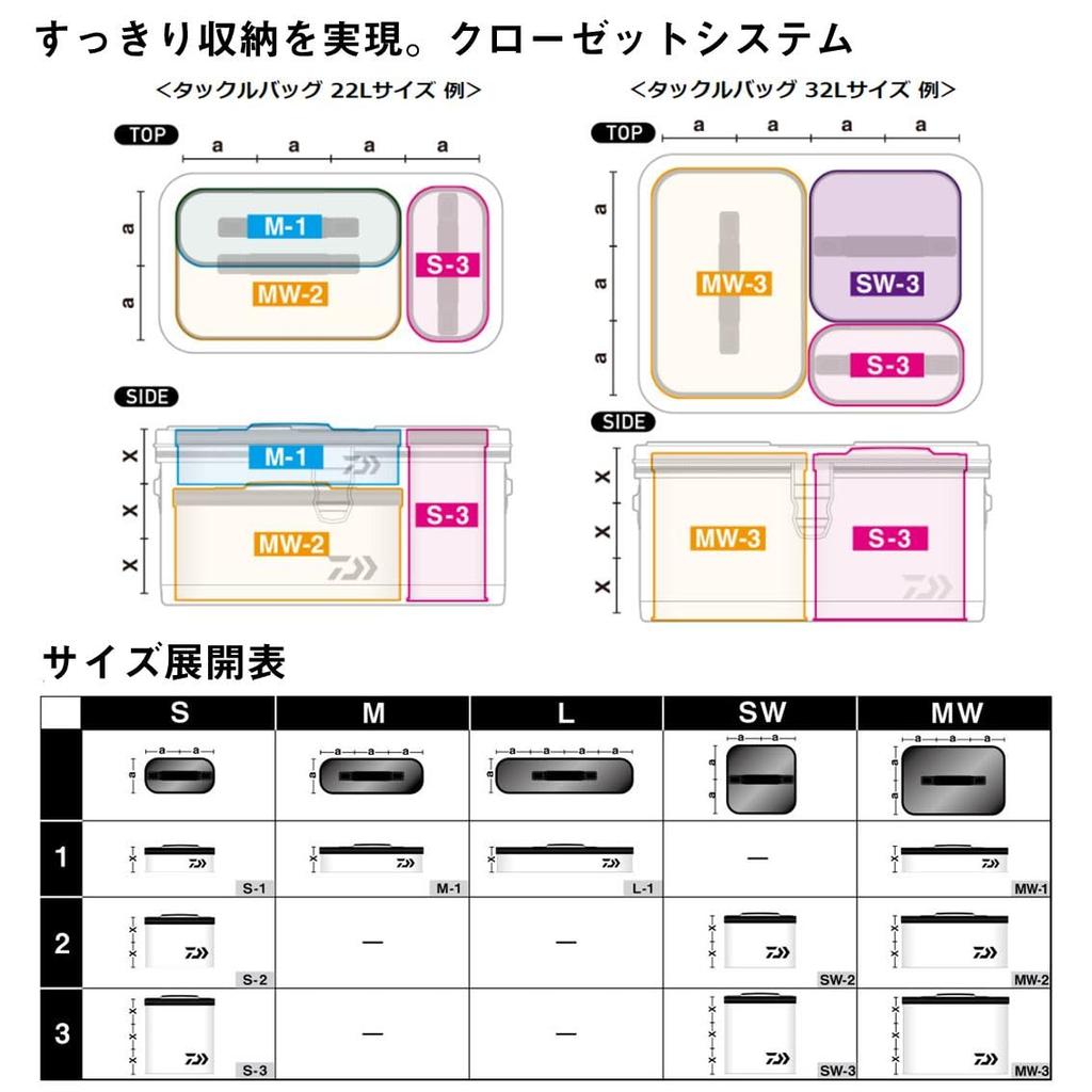 Daiwa System Tool Bag MESH White S-1 (A)