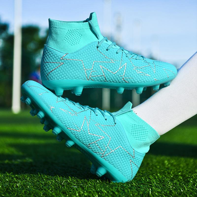 47 Übergröße rutschfeste Fußballschuhe Herren- und Damennägel gebrochene Nägel Student Erwachsene High-Top-Sneaker Jinjiang