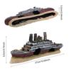Titanic Lost Wrecked Boat Ship Aquarium Decoration Ornament Wreck Ornaments
