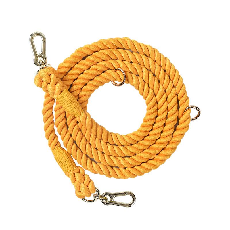 Dog Leash Handmade Braided Rope, 250cm Strong Cotton Rope Dog Leashes Heavy Duty Leash for Small Medium Large Dog Walks Training
