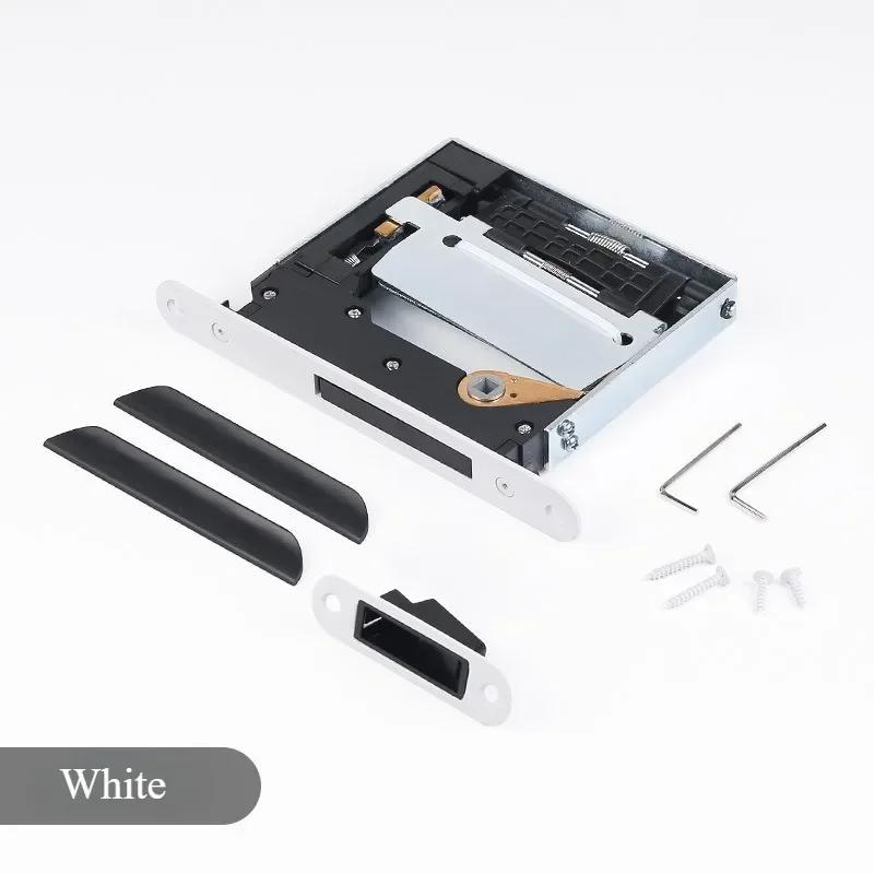 Invisible Room Door Lock Hidden Outward-opening Wooden Door Handle Magnetic  Handle Indoor Silent Secret Door Lock