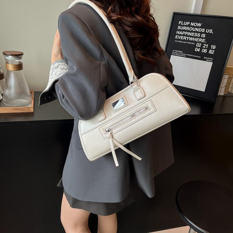 Solid Color Large-capacity Bag Women's New Casual Fashion Shoulder Bag