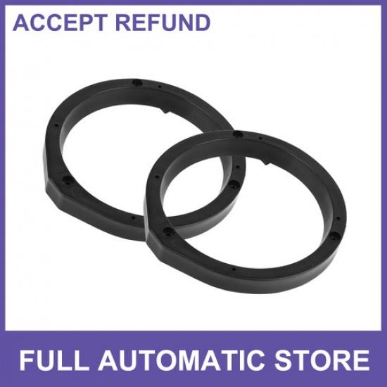 2 Pcs 6.5  Black Car Speaker Spacer Adaptor Mounting Bracket  for Honda