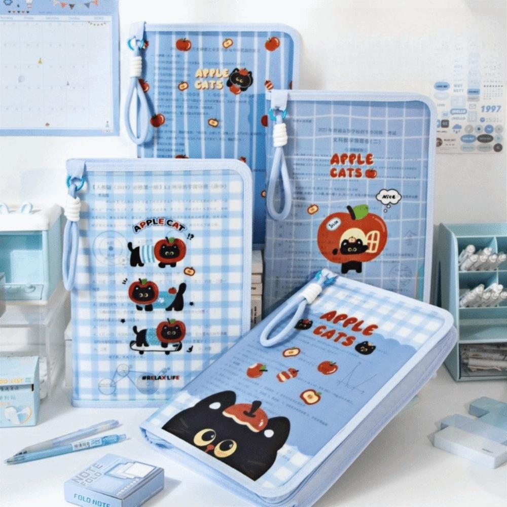 A4 File Storage Bags Large Capacity Stationery Organizer Bag Folders Thickening Waterproof Stationary Bag Handbag SchoolSupplies