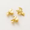 6pcs/lot 14K 18K Gold Plated Leaves Charm Brooch Pin Pendants Earings Decorate Pendants For DIY Jewelry Handemade Supplies