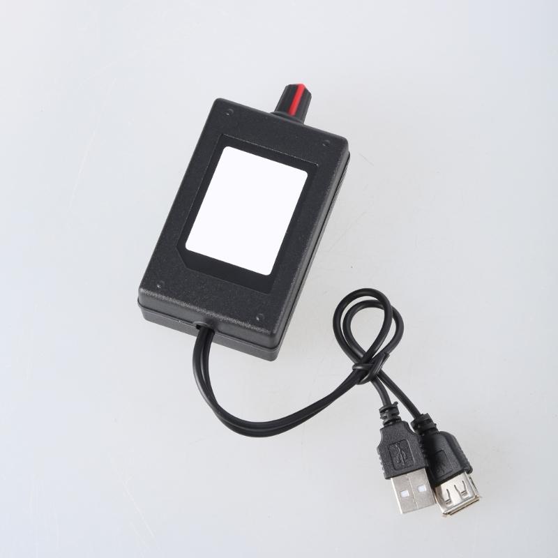 Manual USB 5V-30V 3A Fan Speed Controller Speed Control Switches for Desktop Cooling Fan Adjustable with Knob Connectors