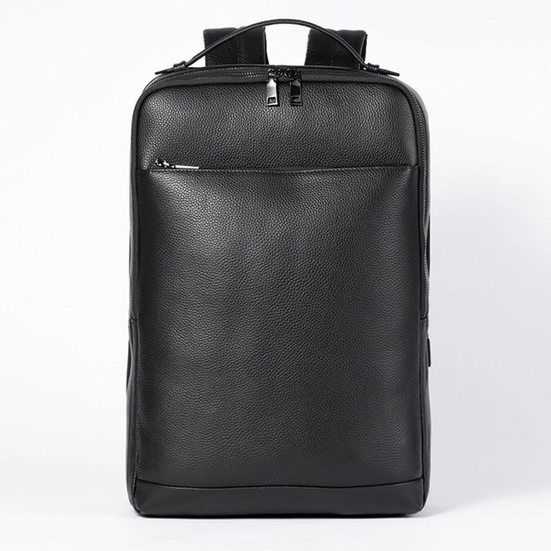 Real Cowhide Backpack Men s New Business Top Layer Computer Travel Fashion One Piece