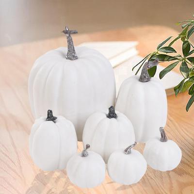7Pcs Decorative Pumpkin Artificial Decoration Statue Decor for