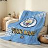 Vlastní deka Manchester City, Vysoká kvalita, Pohodlná pro všechna roční období, Domácí dekorace, Teplo a pohodlí