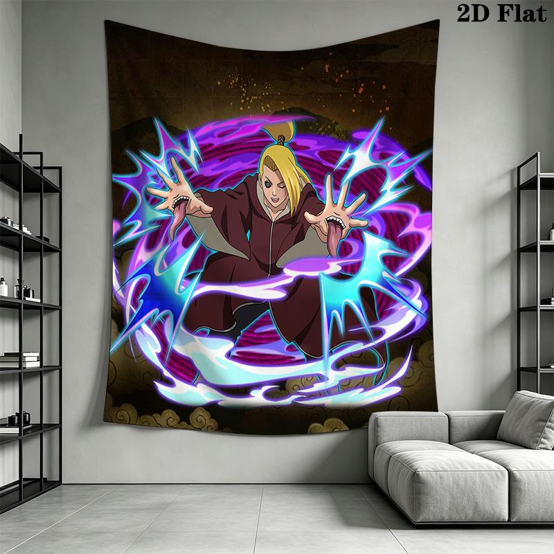 Dynamic Anime Wall Tapestry Tapestry Wallmounted Background Cloth Wall Covering Decoration Christmas Gift Background Wall Hanging Cloth