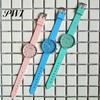 Silicone Band Watch Quartz Jelly Colorful Wristwatch Sport Stylish Analog Display Small Unisex Comfortable for School Dress