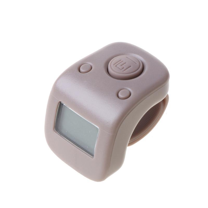 1Pc Digital LCD Finger Ring Tally Counter 6 Digit Bead 6 Channel Counting