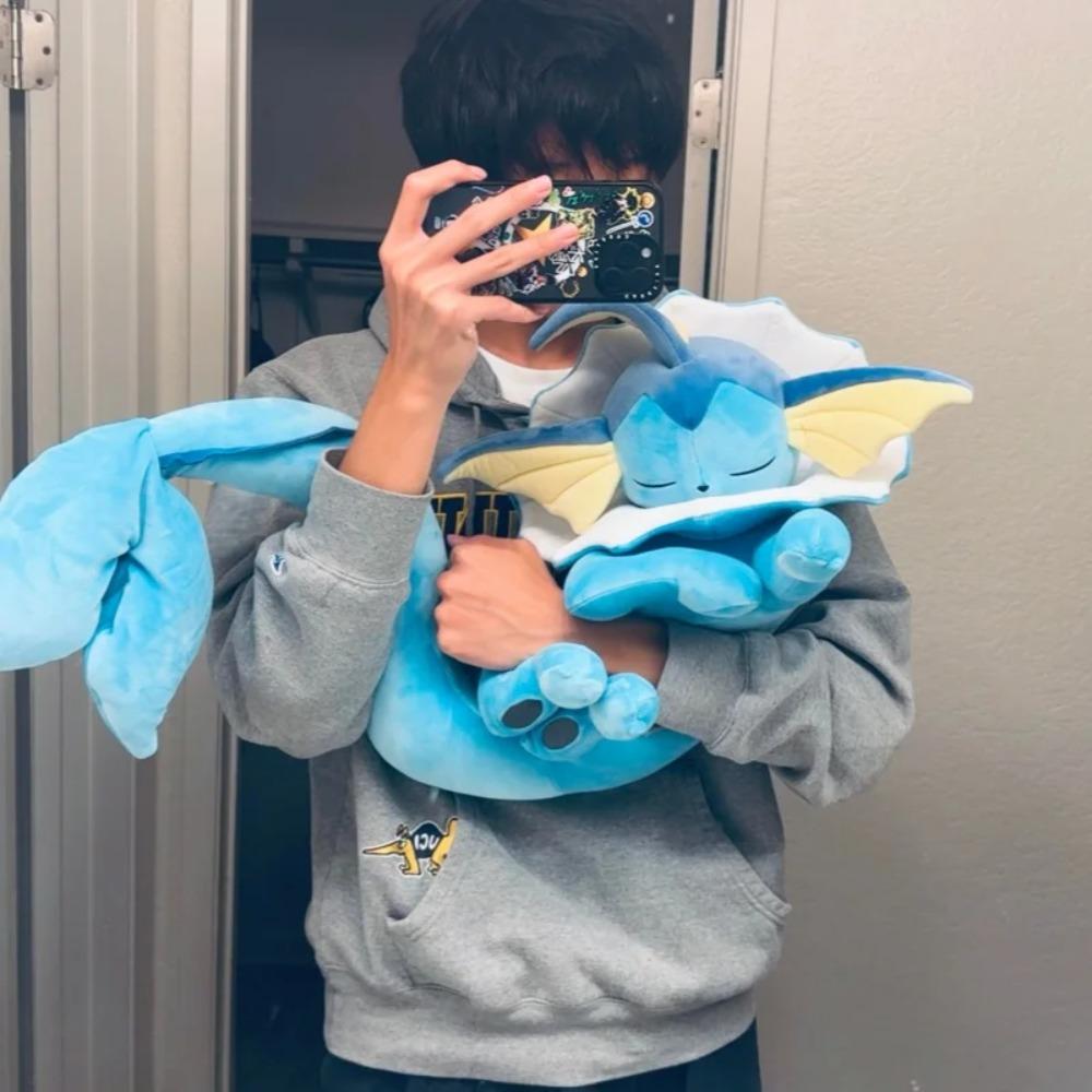 Pokemon Plüschtier Vaporeon Schlafserie Evoli-Entwicklung Evoli Entwicklung Folipurba Dakuma Psiana Kuscheltier Glurak Pikachu Puppe