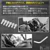 heizi Motorcycle Handlebar Risers Handlebar 22mm Motorcycle Up Spacer Position Adjustment Clamp Parts [Raise Position] (Black)