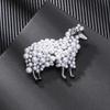 Korean Sheep Pearl Brooch - Fashionable Animal Pin & Anti-Exposure Pendant Accessory