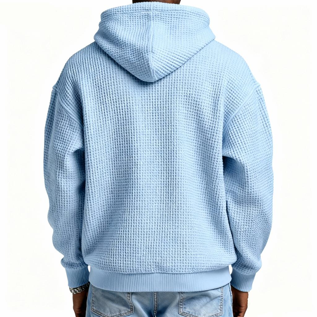 Men'S Casual Zipper Long Sleeved Sweatshirt Fashionable Cardigan Jacket