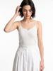 Chaenseseunoi Renoir Modal Lace Shirred Camisole Sleeveless Top (3 Colors)/W262Tp01