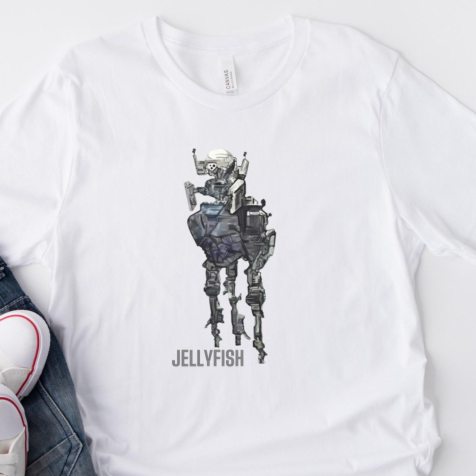 Jellyfish UFO Shirt, Alien Drone Design, X-Files Gift M