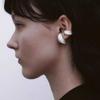 Punk Irregular Geometric Ear Cuff Earrings for Women Men Girls Non-Piercing Silvery Metal Ear Clip Earring Fashion Jewelry Party