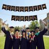 Celebration Graduation Party Banner Reusable Paper Pull Flag Graduation Banner Garland  Wall Decor