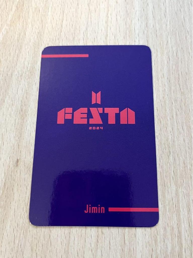 [USED] BTS FESTA 2024 ARMY ZONE Jimin Trading Card