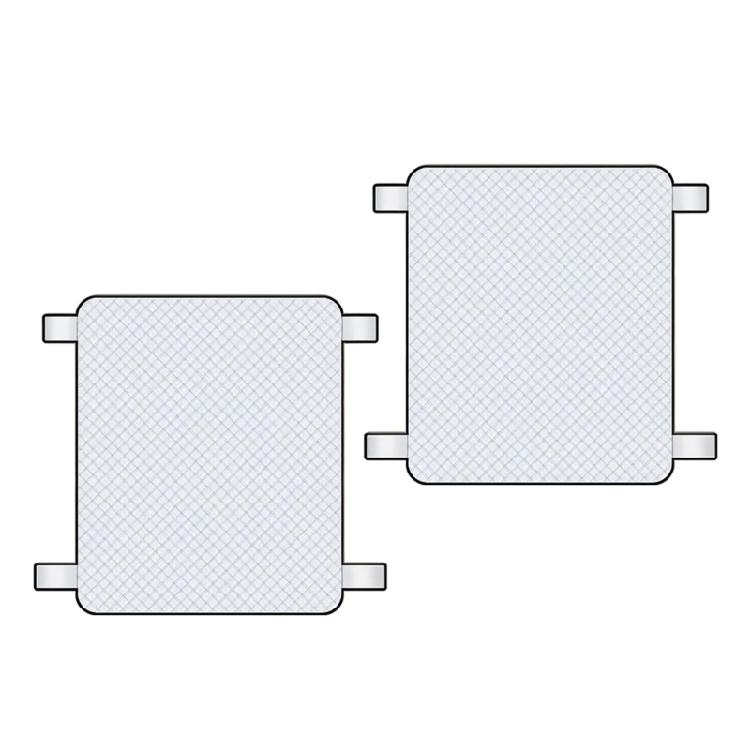 Silver Reflective Windshield Cover Quilted Car Panel for Outdoor Parking Sun Snow Ice and Front Glass Protection