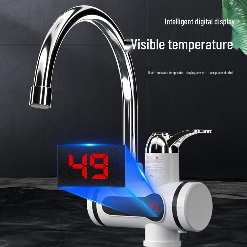 Dual-Use Instant Electric Water Faucet for Kitchen & Bathroom - Hot/Cold Small Water Heater for Shower