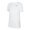 Breathable Round Neck Simple Fashion Short Sleeve T-Shirt Kids Tops White IB8678-100