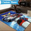 Custom Name Robot Dreams Space Rug Game Carpet, Floor Mat for Bedroom Living Room Entryway Rug, Home Decor Idea Gift for Christmas birthday