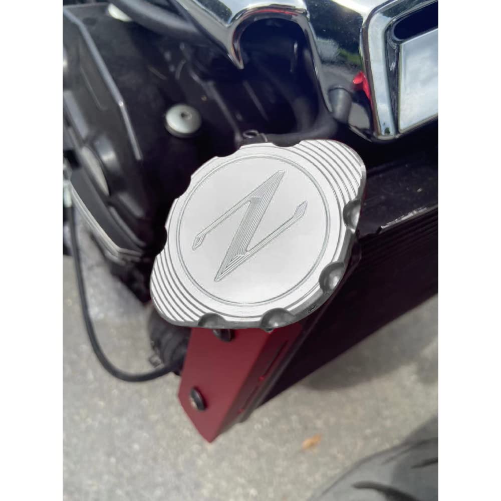 Kawasaki Z900RS/Z900RS Cafe Aluminium Kühlerdeckel Silber