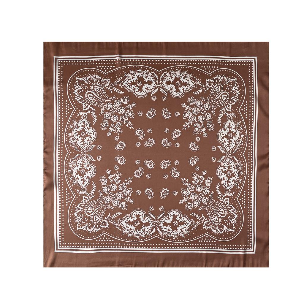 Ethnic Paisley print hot-selling satin light silk scarf headscarf small square scarf 71 size wholesale