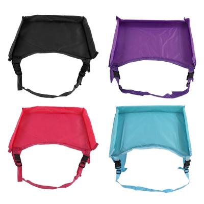 Kids Car Table Tray Waterproof Stable Soft Storable Car Lap Tray for Toddler Travel Desk Organiser