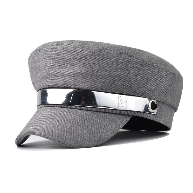 Female Beret Cap For Fall Winter Cotton Material With Short Visor And Sun Protection For Outdoor Activities