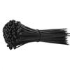 Black Nylon Cable Ties - Various Sizes (3x100, 4x150, 5x250, and 8x400) Binding Straps